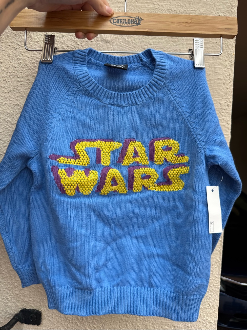 Star Wars Kids 100% Cotton Blue Knit Sweater (2T)